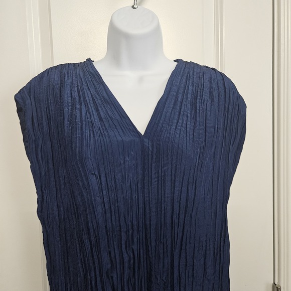 Partow Liana Micropleat Midi Dress In  Dusk Blue‎ Womens Sz 2 NWT - Picture 6 of 16